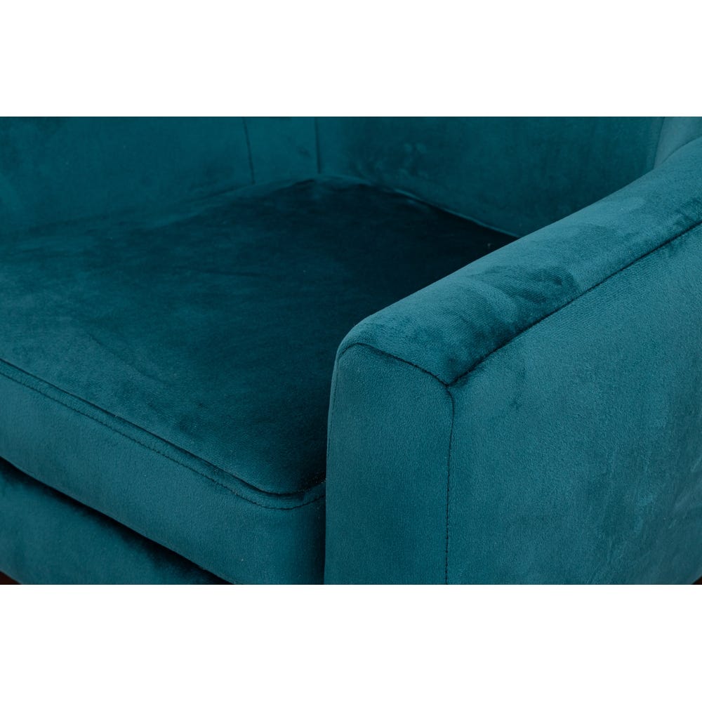 Wild Wood Children's Velvet Sofa Teal
