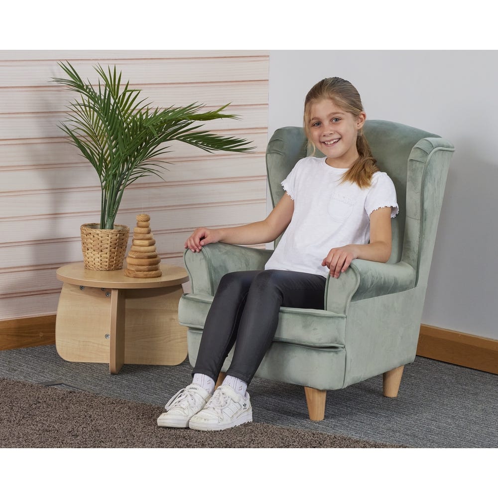 Wild Wood Wingback Chair Sage