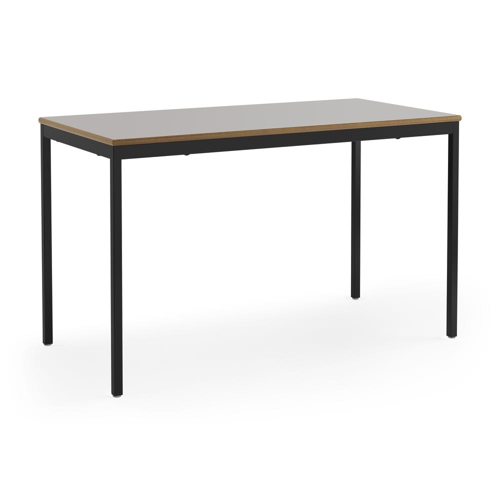 FW Rect 1200x600xH710mm Black Frame Grey Top