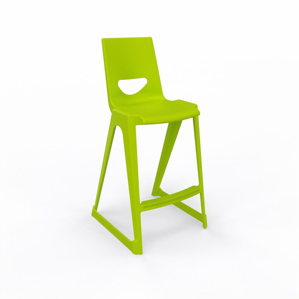 EN One High Chair 610mm Lime Green with bag hook