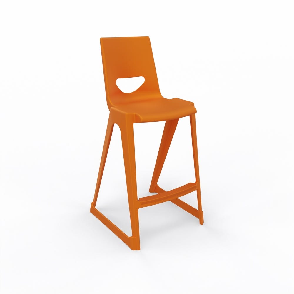 EN One High Chair 610mm Mandarin Orange with bag hook