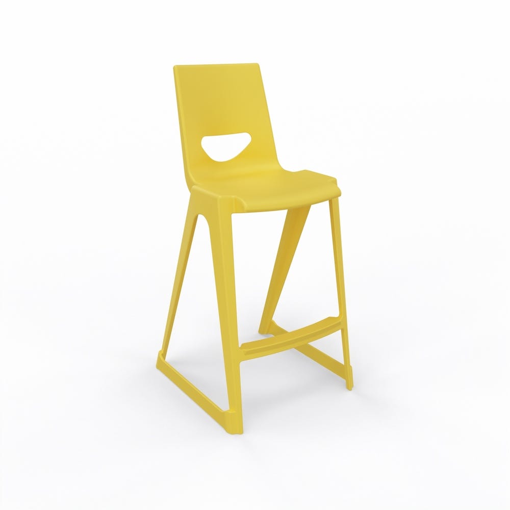 EN One High Chair 610mm Banana Yellow with bag hook