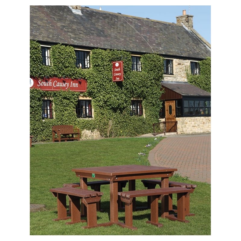 Recycled Plastic Junior Octobrunch Picnic Table H630mm Brown