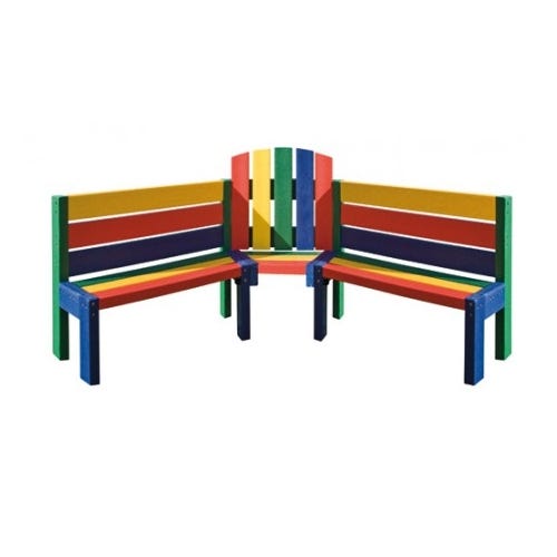 Recycled Plastic Buddy Bench