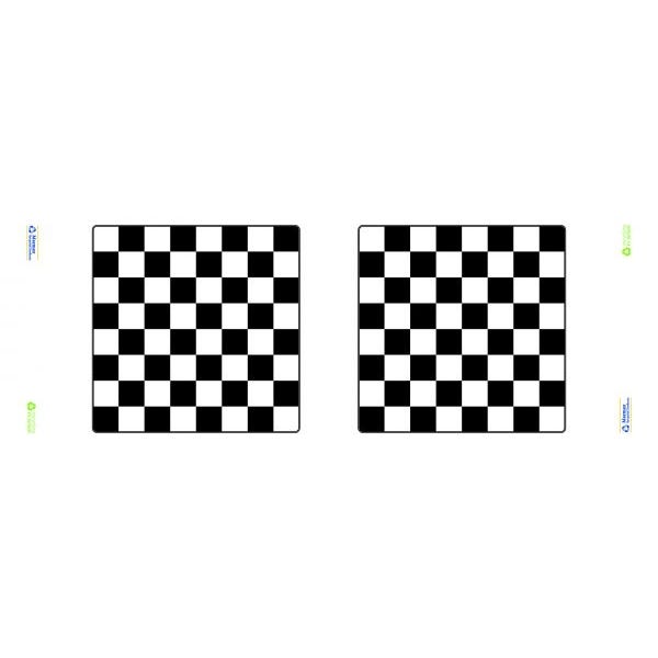 Recycled Plastic Junior Heavy Duty Picnic Table H610mm Black Chess x2 Top