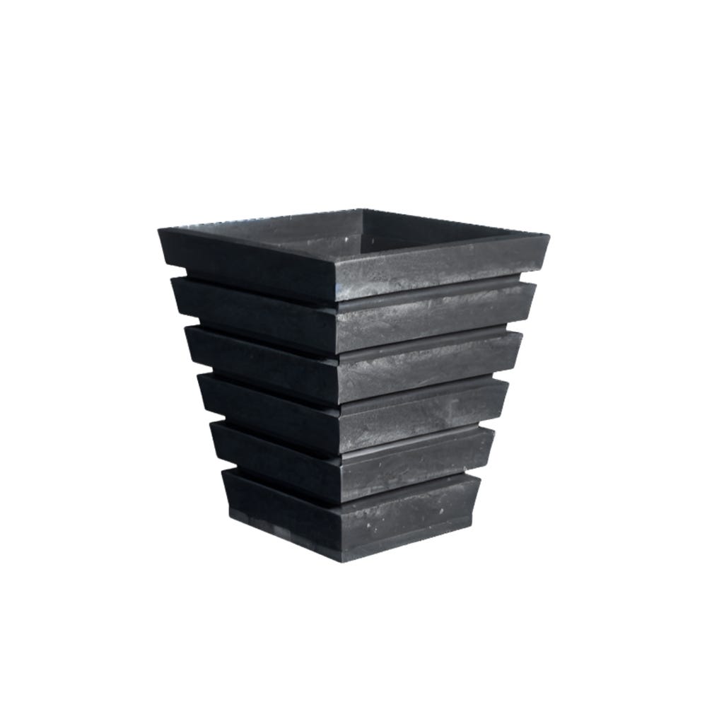 Recycled Plastic Large Diplomat Planter H930mm Black