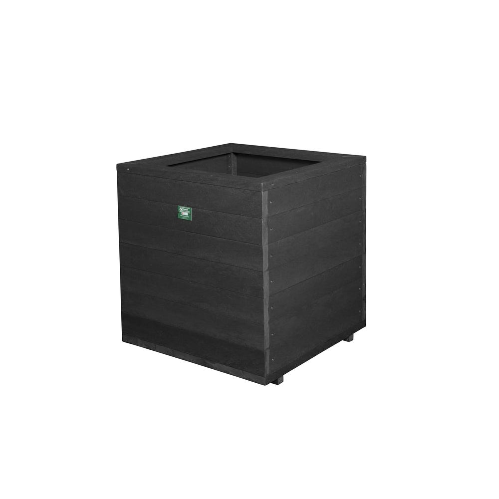 Recycled Plastic Medium Planter Black