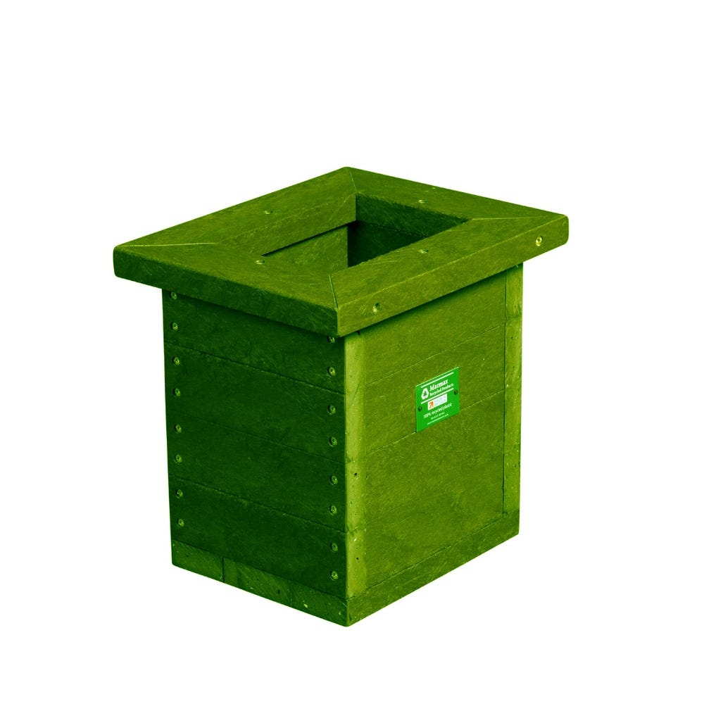 Recycled Plastic Small Planter Green
