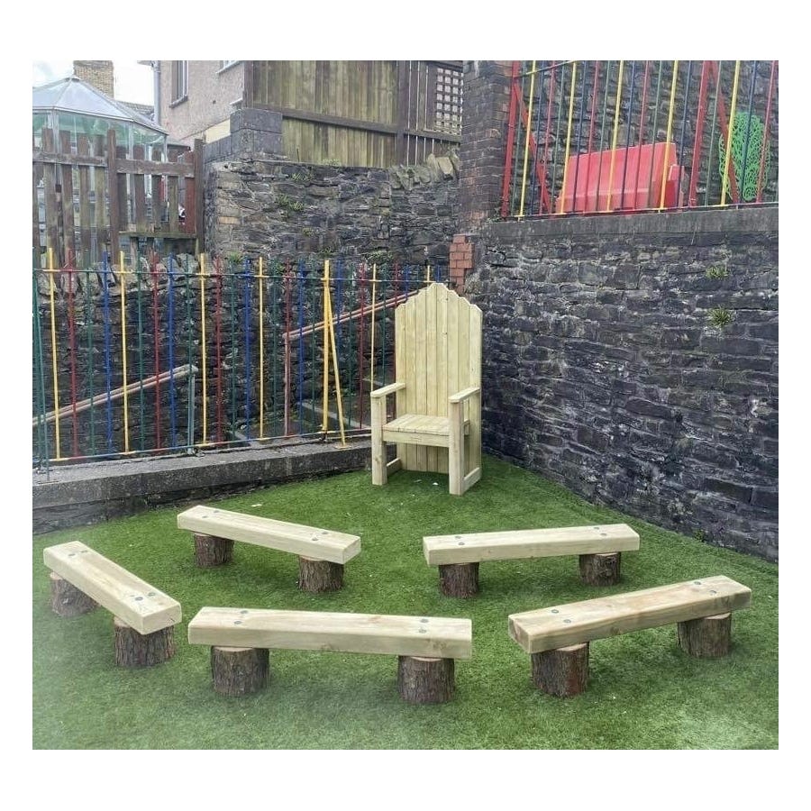 1.2m Stumps and Sleeper Bench