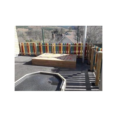 Sandpit with Four Lid Sections