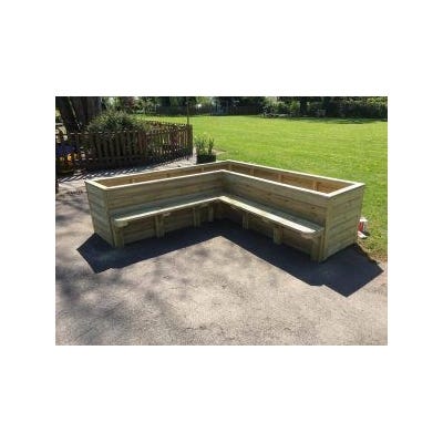 Corner Planter and Bench
