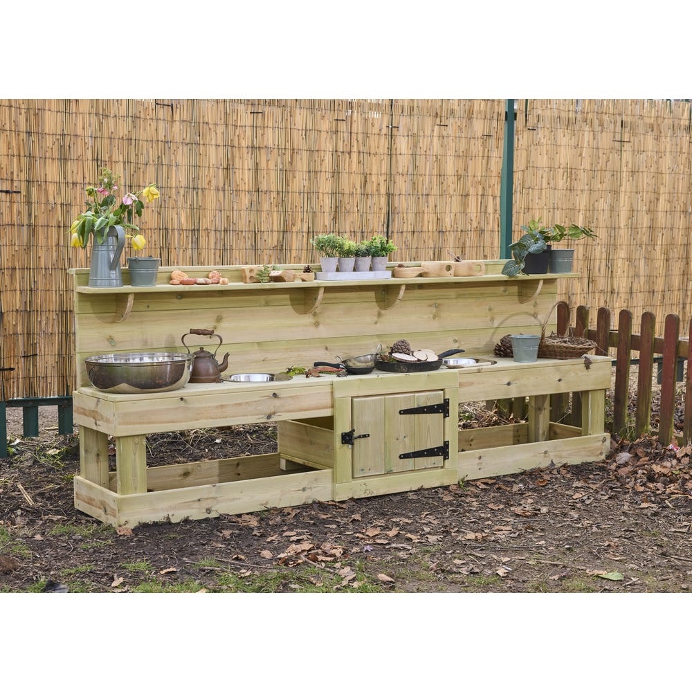 Double Deluxe Mud Kitchen 2.4m