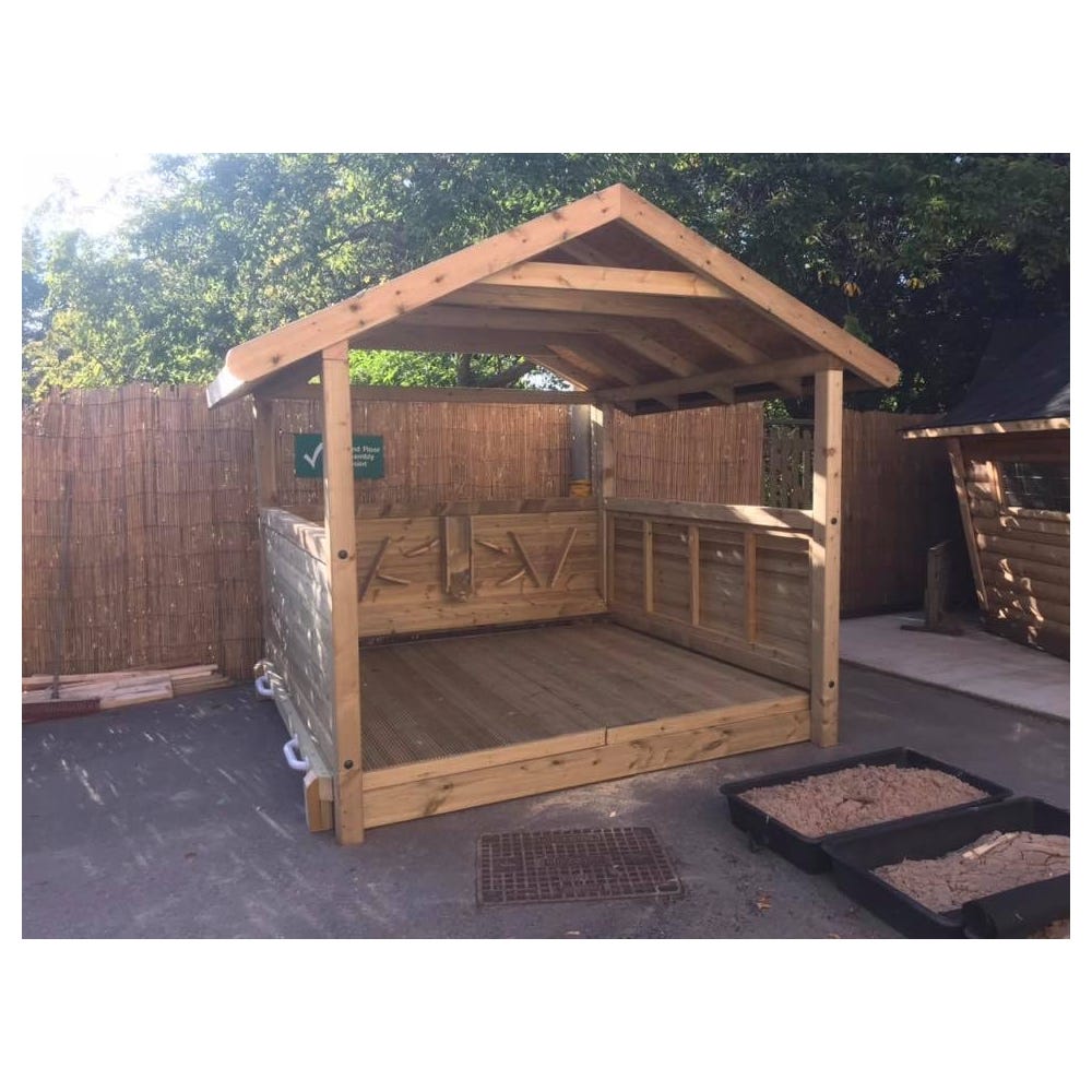 XL Sandpit Stage and Shelter