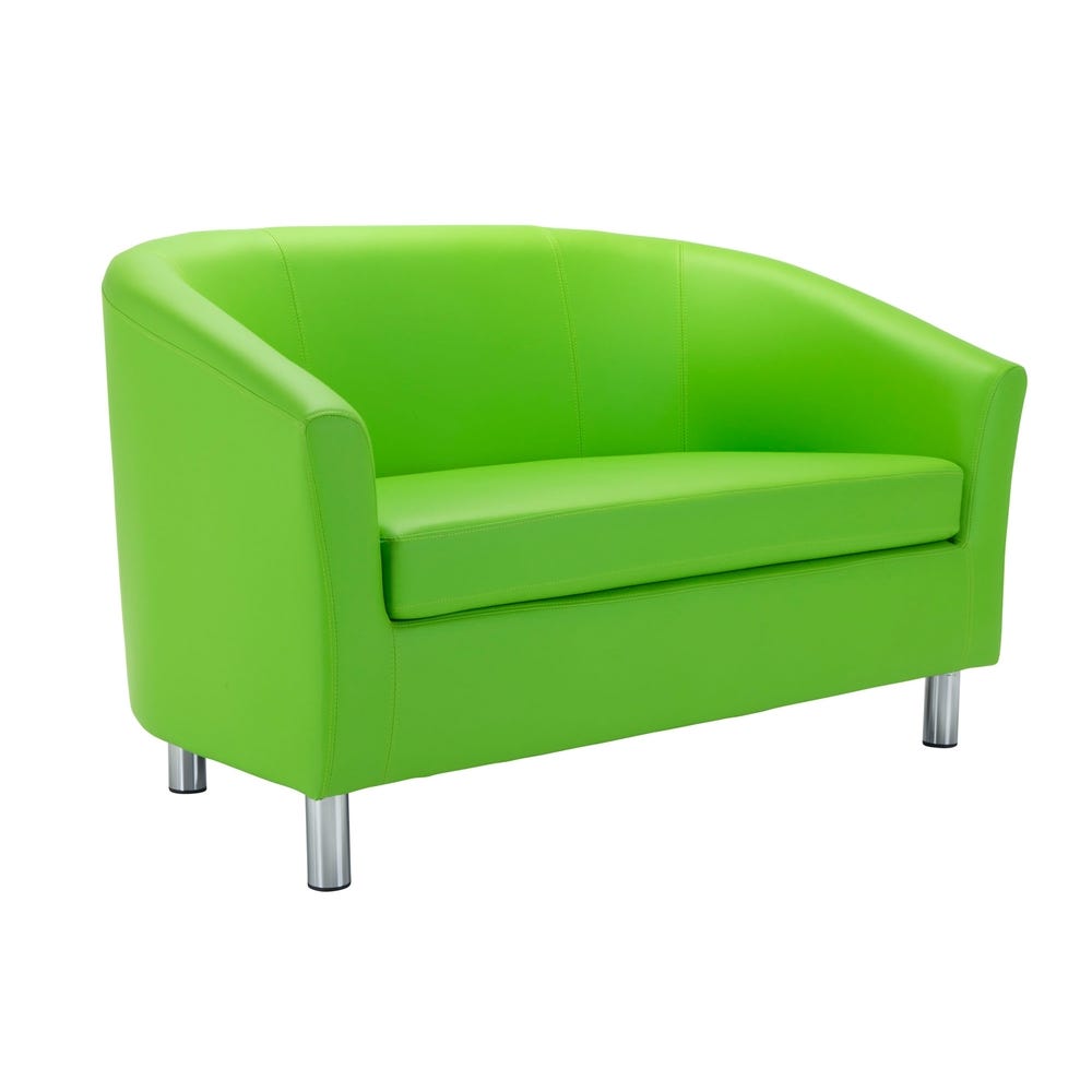 Tub Sofa with Metal Feet Lime PU