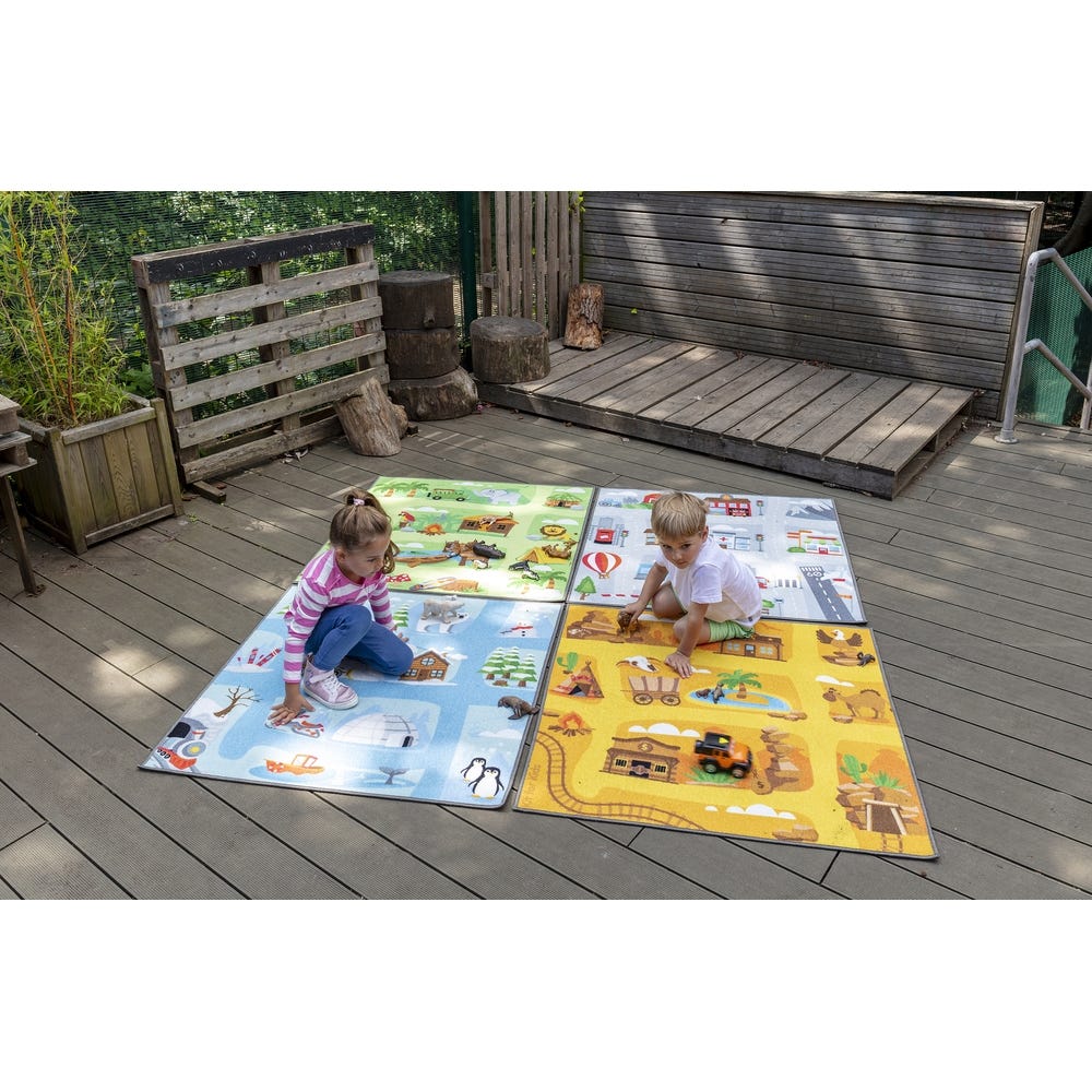 Small World Road Map Climates Set of 4