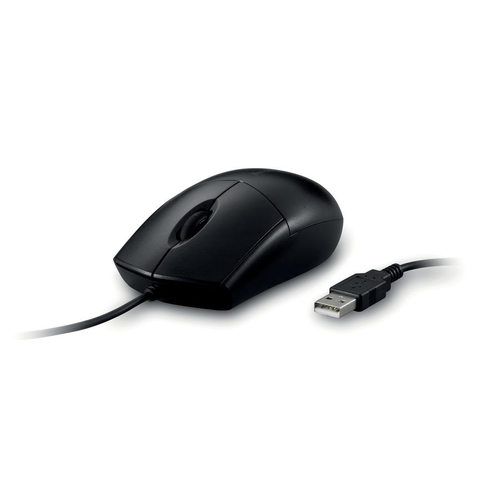 Kensington Pro Fit Wired Washable Mouse, Black, Each