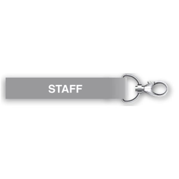 Staff Breakaway Lanyards Pack 50 - Grey