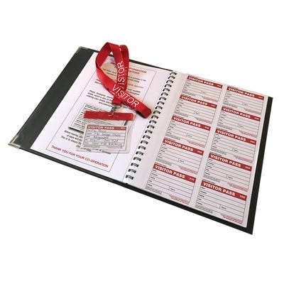 Visitors Book With 300 Inserts and Binder