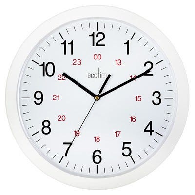 12/24 Hour Dial Clock 300mm