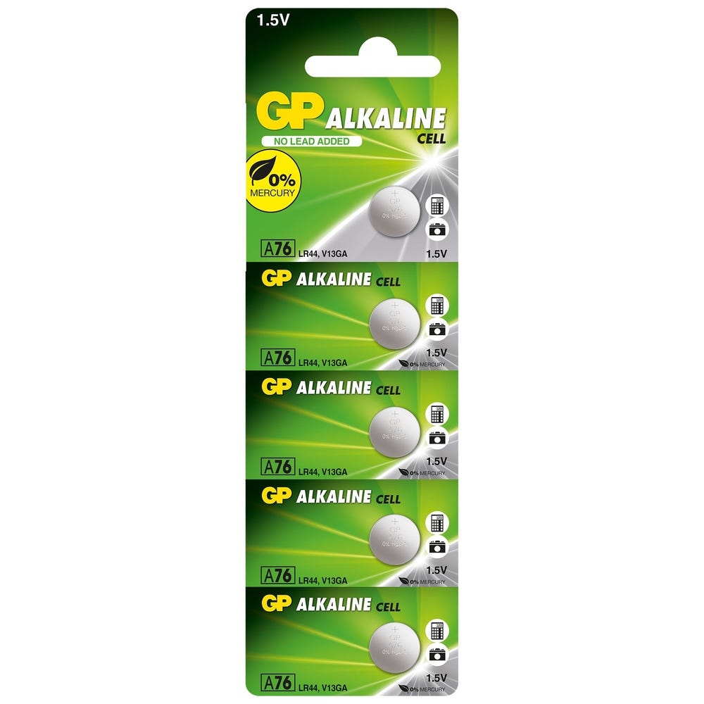 Coincell Alkaline Batteries LR44 Pack of 10