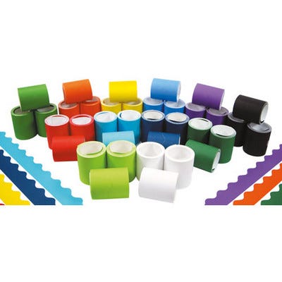 Fadeless Card Border Roll Assorted Pack 36