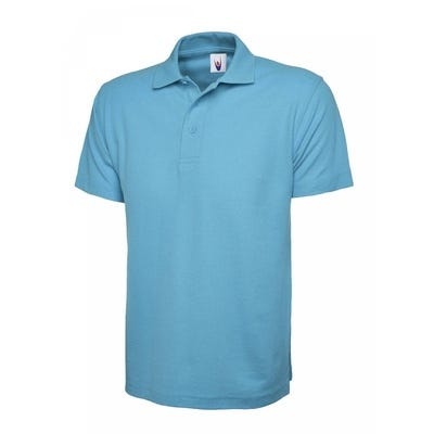 Mens Polo Shirt M Sky Blue