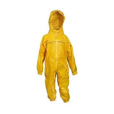 Childs Waterproof All in 1 Rain Suit 11-12 Years Gold