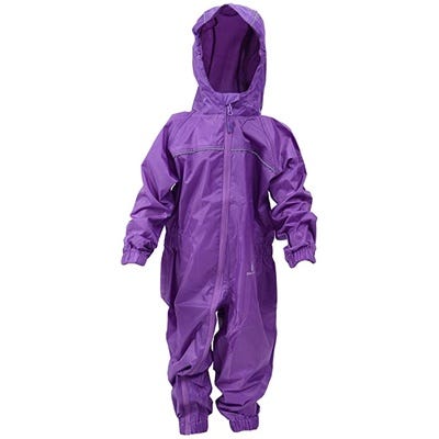 Childs Waterproof All in 1 Rain Suit 11-12 Years Purple