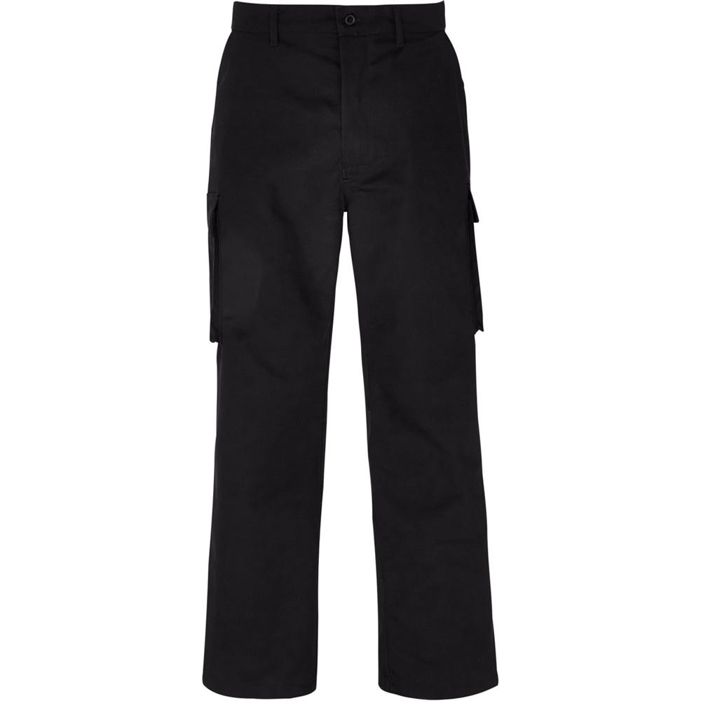 Mens Cargo Trousers 32 Regular Black