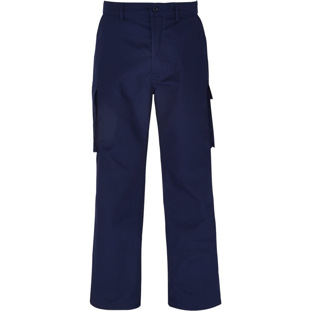 Mens Cargo Trousers 40 Regular Navy