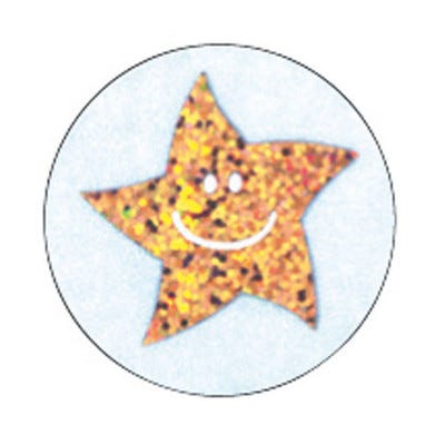 Sparkly Star Stickers Gold Pack 140