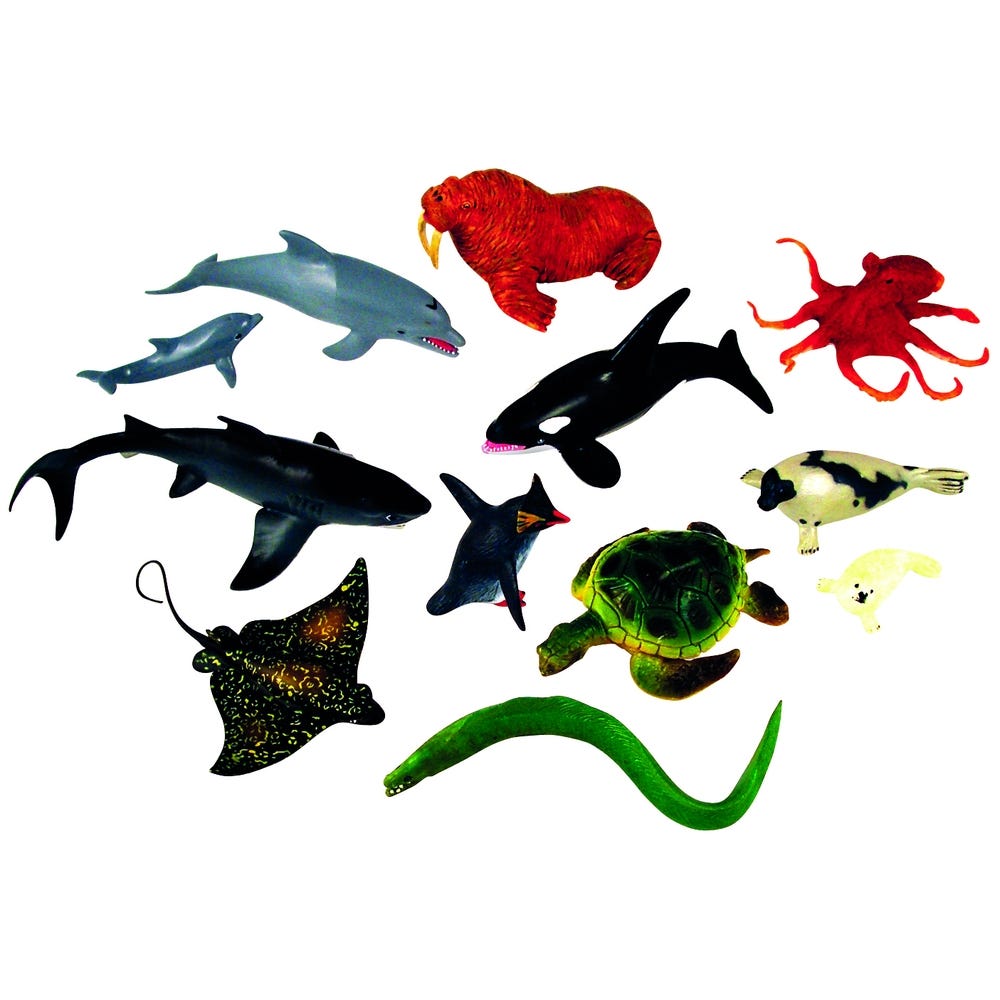 Sea Life Animals Set of 12