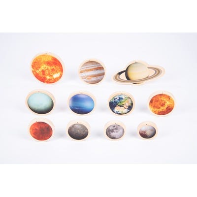 Wooden Solar System Discs