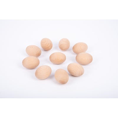 Natural Wooden Eggs