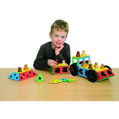 Magnetic Polydron Vechicles Set
