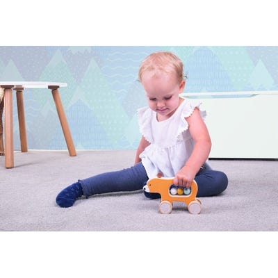 100% FSC Wooden Bear Push Along