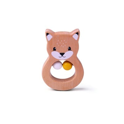 100% FSC Fox Rattles - Set of 4