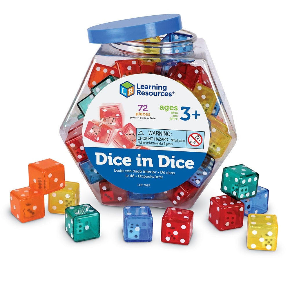 Dice in Dice, Set of 72
