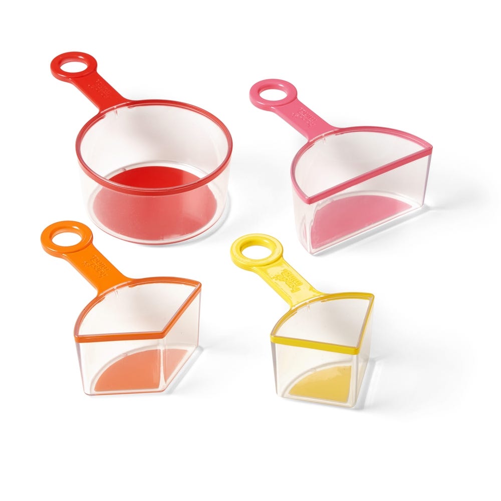 Rainbow Fraction Measuring Cups (Set Of 4)