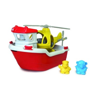 Rescue Boat with Helicopter