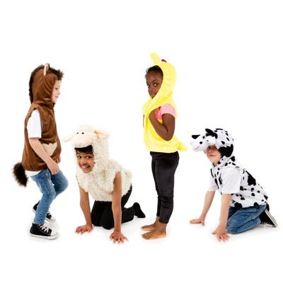 Farmyard Tabards Age 3-7 Years Pack of 4