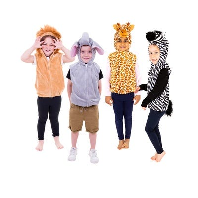Safari Dressing Up Tabards Age 3-7 Years Pack of 4