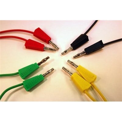 4mm Stack Lead 100cm- Red