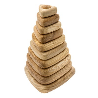 Wooden Stacking Triangle