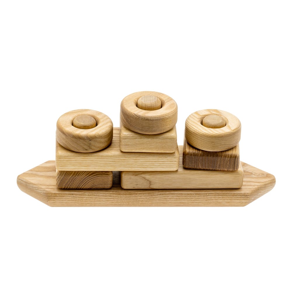 Wooden Ship Stacking Constructor