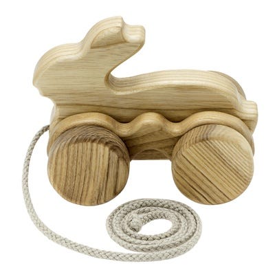 Wooden Pull along Rabbit