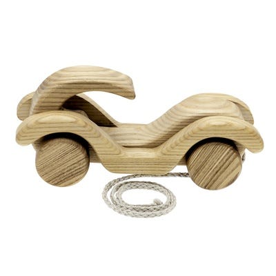 Wooden Pull along Car