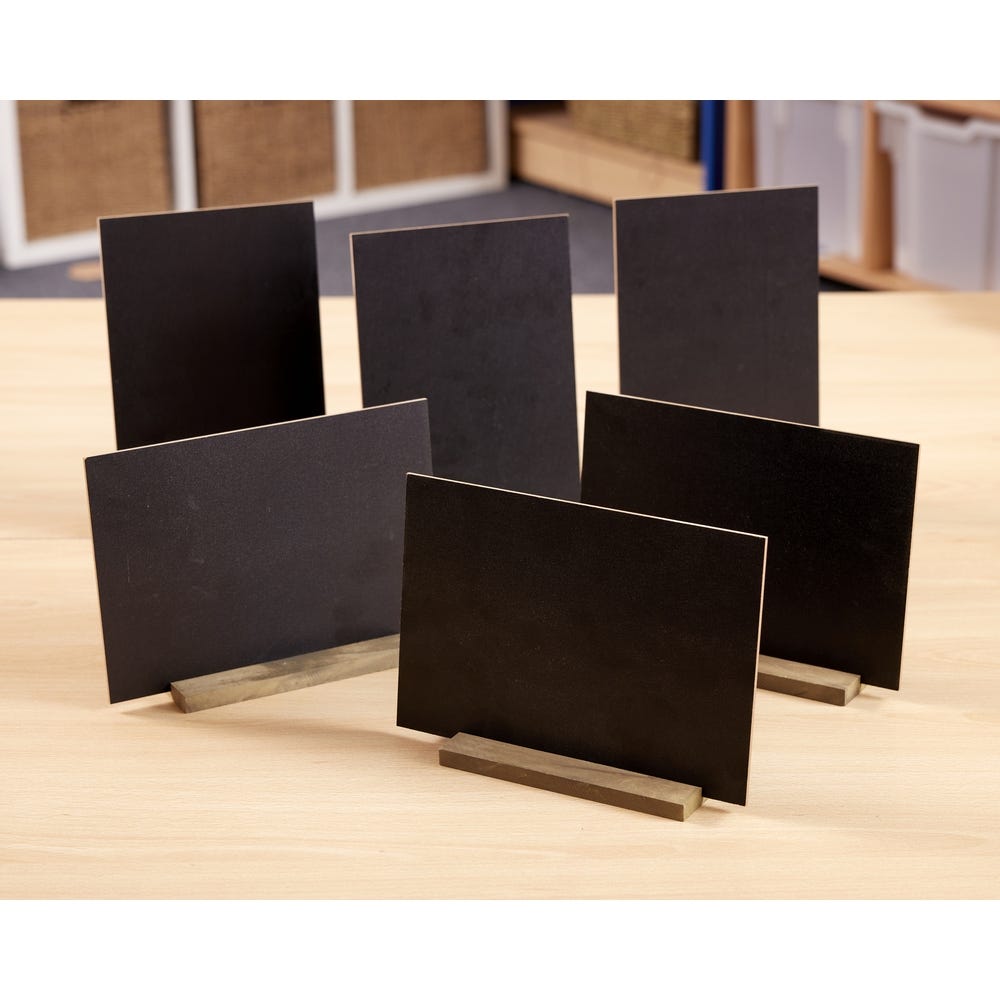 Stand Up Chalkboards A5 Pack of 6