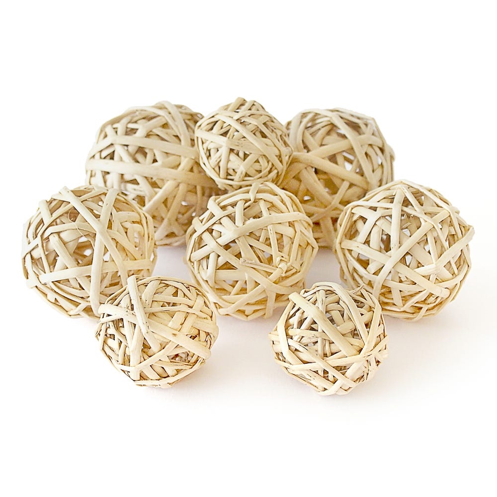 Wicker Balls Pack of 20