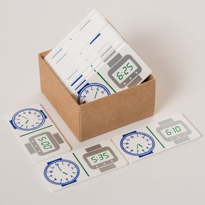 12 Hour Digital Clock Dominoes
